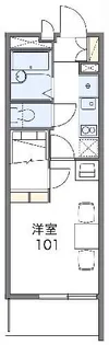 レオパレスプリメロ【4階】の間取り