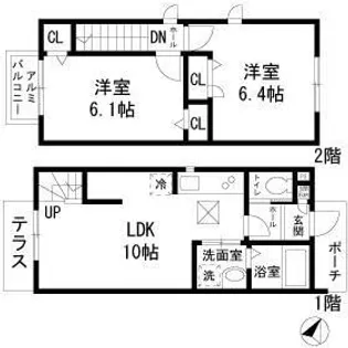 神奈川県横浜市泉区中田東2【一戸建】の間取り