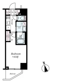 ジーベック両国【5階】の間取り