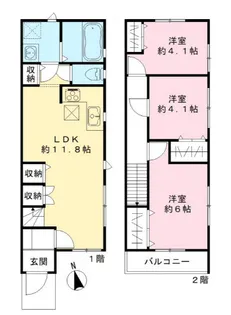 埼玉県三郷市早稲田3【一戸建】の間取り