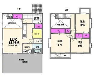 埼玉県蕨市錦町5【一戸建】の間取り