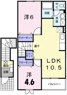 広島県広島市安佐北区可部南1【アパート】の間取り