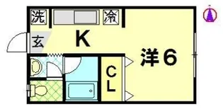 ヒルロックハイツ【1階】の間取り