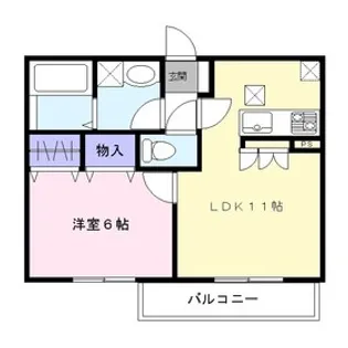 メゾンヴェール徳住【3階】の間取り