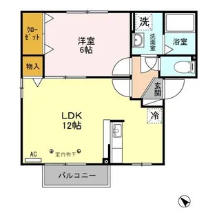 ウィルモア新町【2階】の間取り
