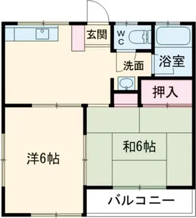エコーハイツ【1階】の間取り