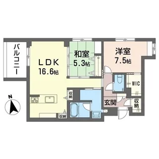 シエル モンティ【1階】の間取り