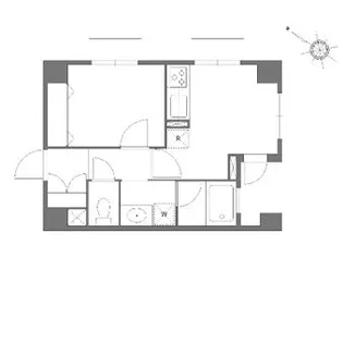 ルクレ初台【4階】の間取り