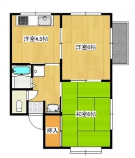 ライフうつぎ【2階】の間取り
