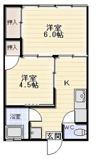アカギビル【2階】の間取り