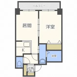ハイブリッジ【6階】の間取り