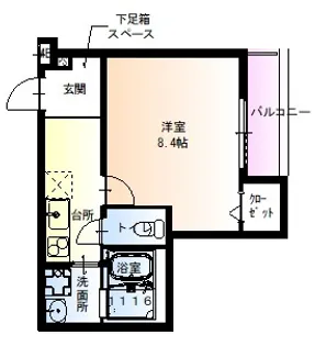 フジパレス京阪北本通【2階】の間取り