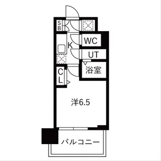 レジュールアッシュ緑橋駅前【2階】の間取り