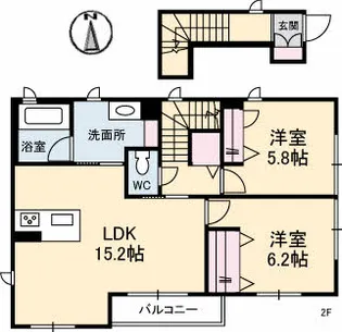 タートラーII【2階】の間取り