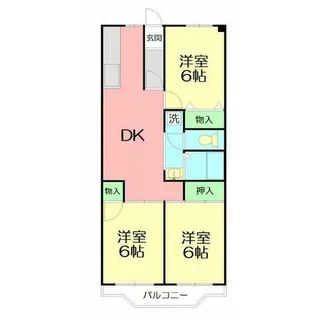 ボヌール秦野I【7階】の間取り
