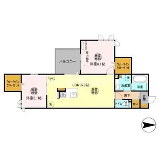 マリンサーフ【2階】の間取り