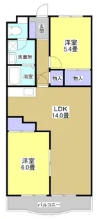 ミレーニア【3階】の間取り