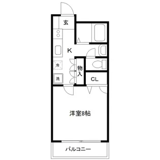 メゾン・クレアデルーネ【1階】の間取り