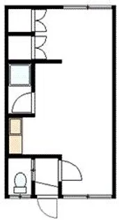 川端410ハイツA.B【1階】の間取り