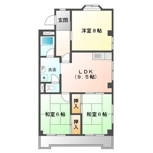 セピアン【3階】の間取り