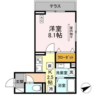 Chateau Avenir調布【1階】の間取り