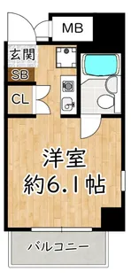 デ・リード塚本【4階】の間取り