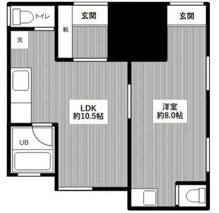 オザキハイツ【1階】の間取り