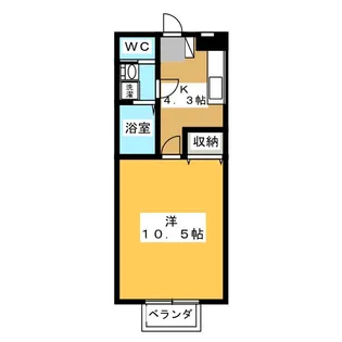 メゾン川田【2階】の間取り