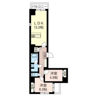 ルーナ エ ソレーユ III【9階】の間取り