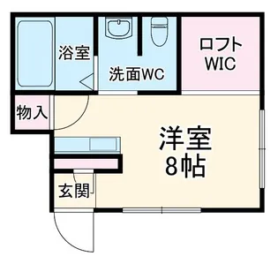 アミ鹿谷【2階】の間取り