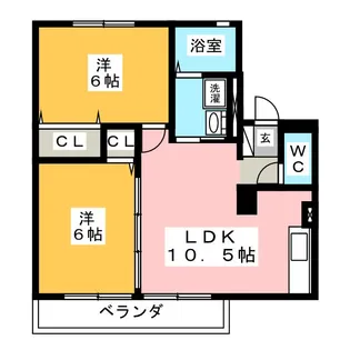 セトル薫【1階】の間取り