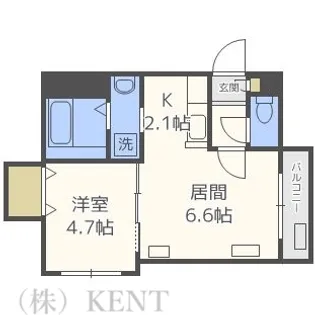 GARE24K【3階】の間取り