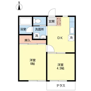メゾンソシアル【1階】の間取り