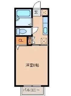 トゥインクルコート文化町13番館【2階】の間取り