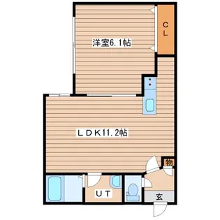 カーサフェリス発寒【2階】の間取り
