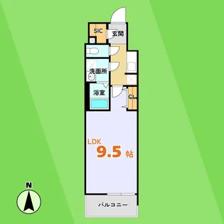S-RESIDENCE岐阜駅【3階】の間取り