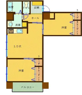 森塚第15マンション【9階】の間取り