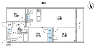 S-RESIDENCE富士見ヶ丘afford【1階】の間取り