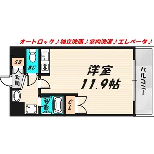 ヴィラ・レスト【5階】の間取り