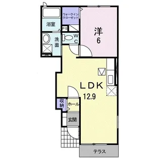 リヴェール・ヴィラ【1階】の間取り