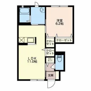 ティザンヌ【1階】の間取り