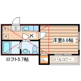stage長町【2階】の間取り