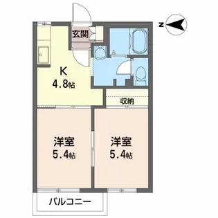 フレグランス・ウィンド【1階】の間取り