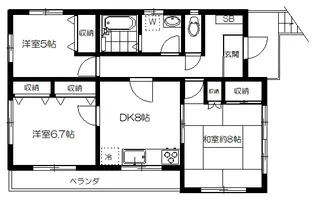 渡清マンション【2階】の間取り