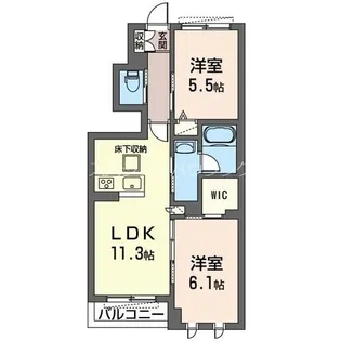パティオIII【1階】の間取り
