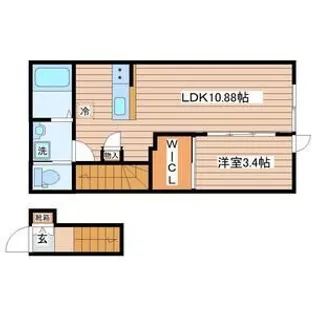 グランヴィラ八本松【2階】の間取り