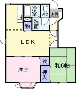 ペパーミントハイム【1階】の間取り