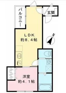 仮称六本木ルガロ【3階】の間取り