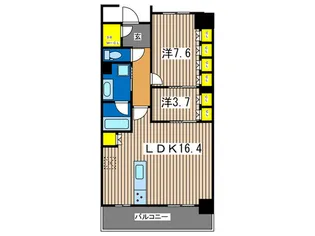 BELISTAタワー東戸塚【22階】の間取り