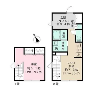 GREEN COURT中野【2階】の間取り